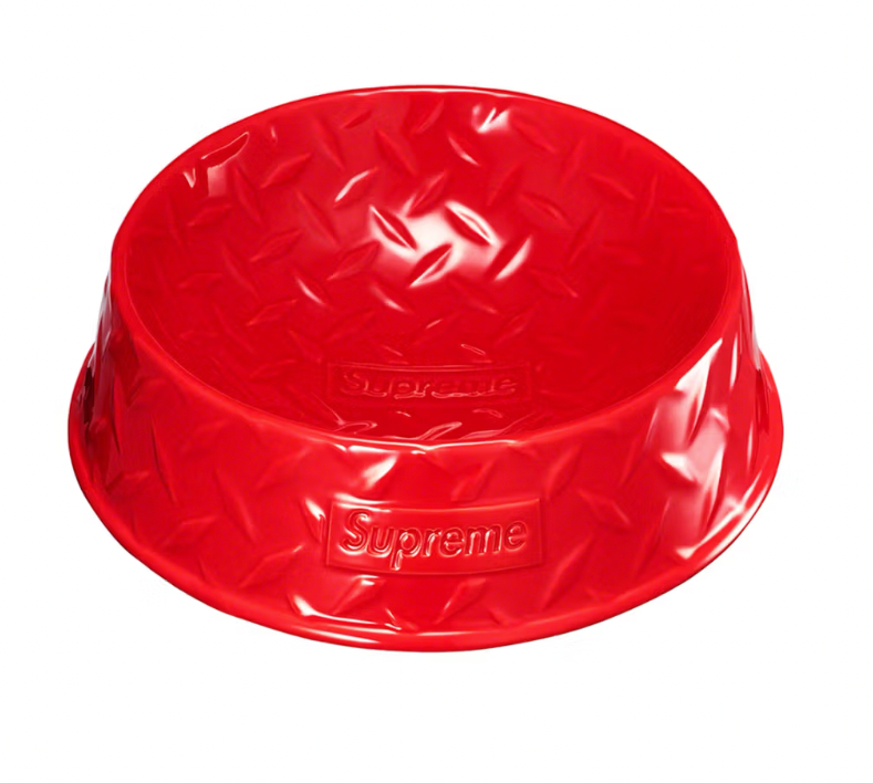Supreme Diamond Plate Dog Bowl